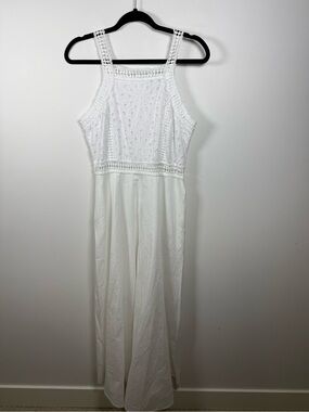 LINEA MODA | BNWT Eyelet Crochet Cotton Dress Size M
